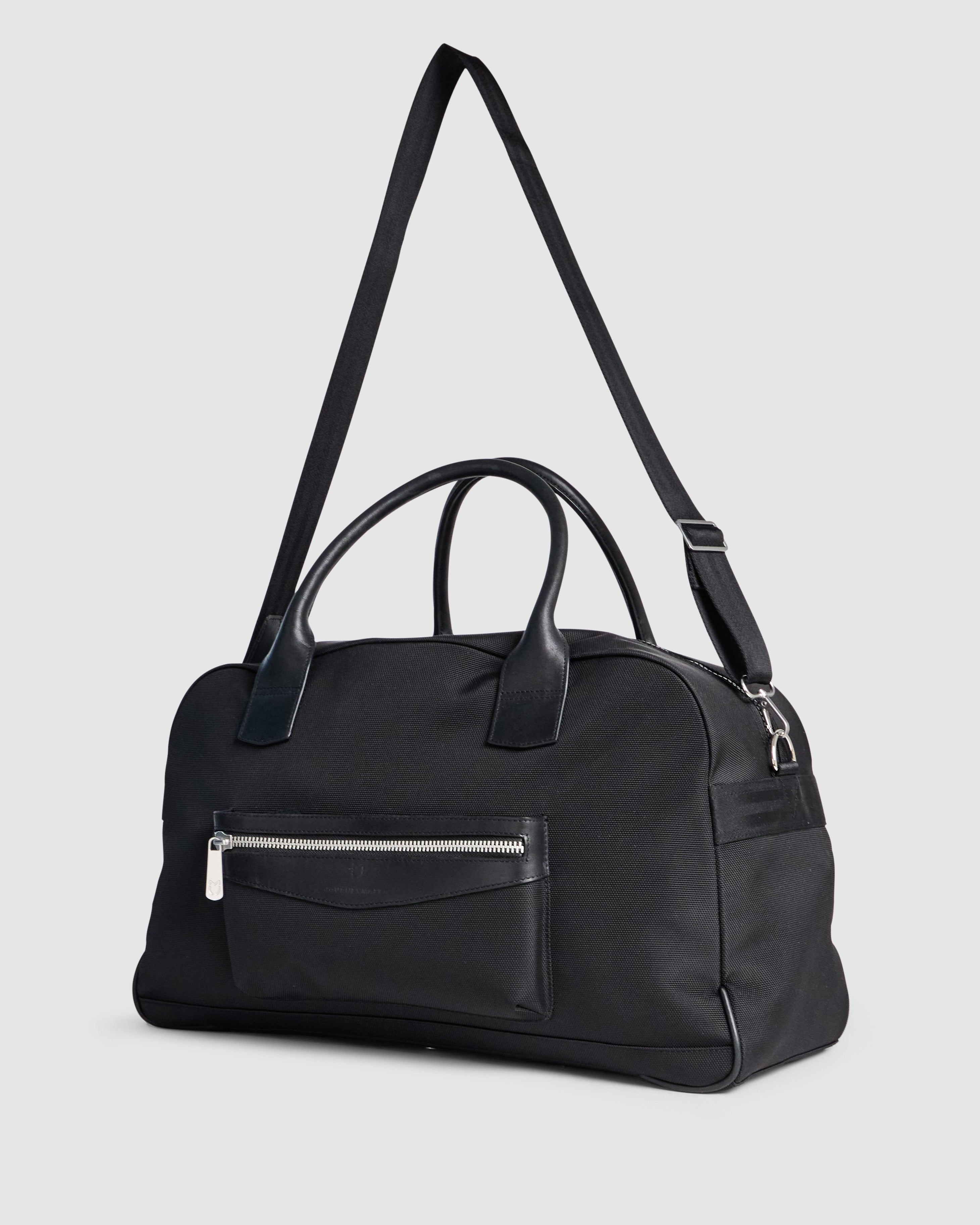 Journey Maker 48 Hour Weekender black ballistic nylon back view