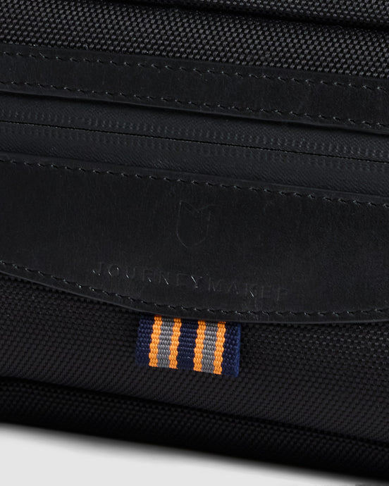 Journey Maker Washbag black ballistic nylon side view