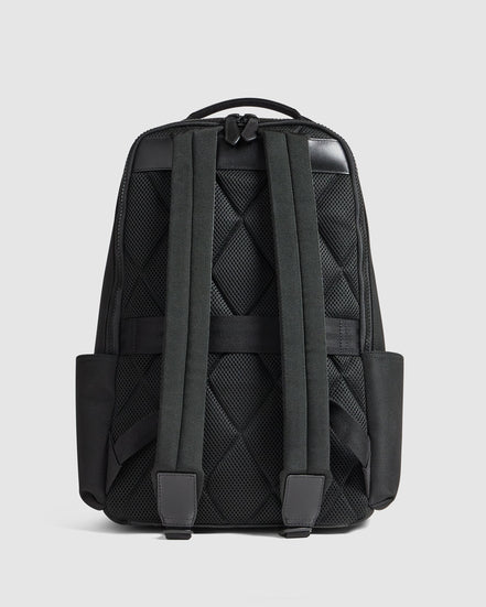 Journey Maker 12 Hour Backpack black ballistic nylon back view