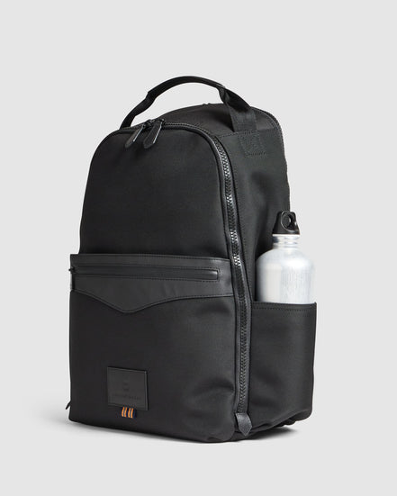 Journey Maker 12 Hour Backpack black ballistic nylon side view