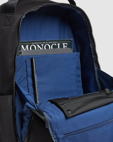 Journey Maker 12 Hour Backpack black ballistic nylon detail view