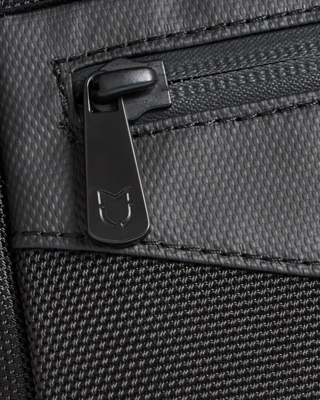 Journey Maker 9 Hour Sling Bag black ballistic nylon detail