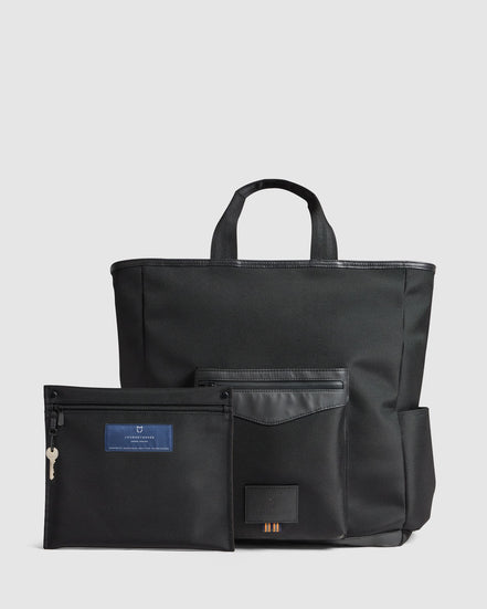 Journey Maker 24 Hour 2 Way Tote black ballistic nylon lifestyle