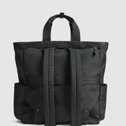 Journey Maker 24 Hour 2 Way Tote black ballistic nylon back view
