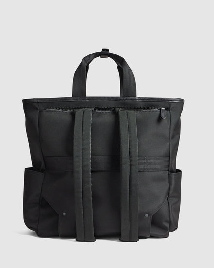 Journey Maker 24 Hour 2 Way Tote black ballistic nylon back view