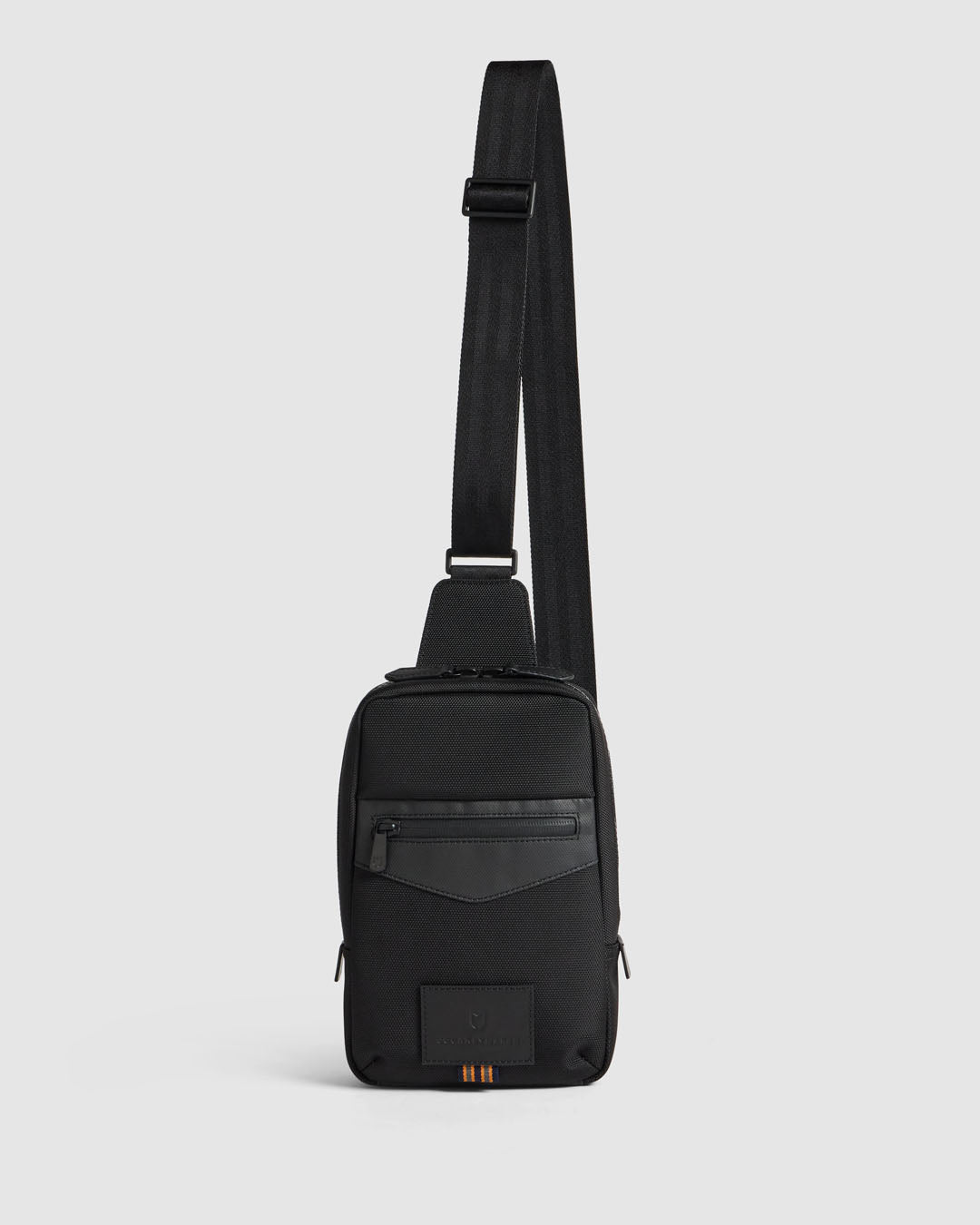 Journey Maker 9 Hour Sling Bag black ballistic nylon side view