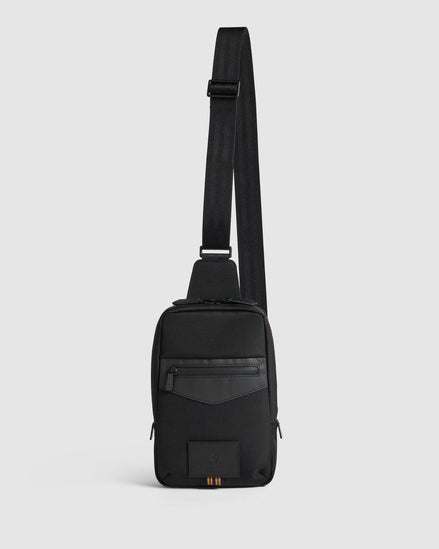 Journey Maker 9 Hour Sling Bag black ballistic nylon side view