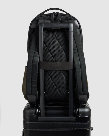 Journey Maker 12 Hour Backpack green cotton canvas lifestyle