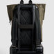 Journey Maker 24 Hour Roll Top Backpack green cotton canvas lifestyle
