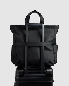 Journey Maker 24 Hour 2 Way Tote black ballistic nylon lifestyle