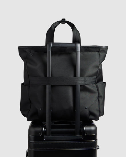 Journey Maker 24 Hour 2 Way Tote black ballistic nylon lifestyle