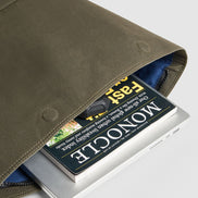 Journey Maker 24 Hour Roll Top Backpack green cotton canvas detail