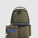 Journey Maker 12 Hour Backpack green cotton canvas back view
