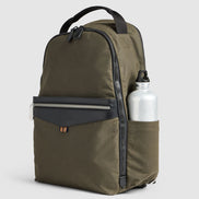 Journey Maker 12 Hour Backpack green cotton canvas side view