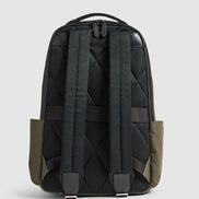Journey Maker 12 Hour Backpack green cotton canvas interior view