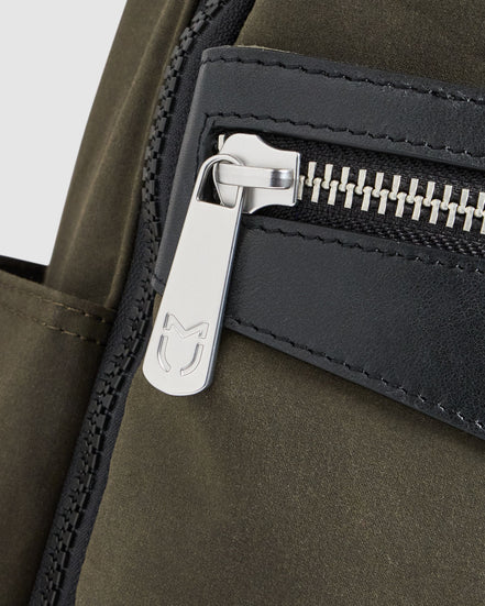 Journey Maker 12 Hour Backpack green cotton canvas lifestyle