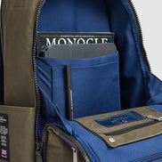 Journey Maker 12 Hour Backpack green cotton canvas detail view