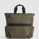 Journey Maker 24 Hour 2 Way Tote green cotton canvas back view