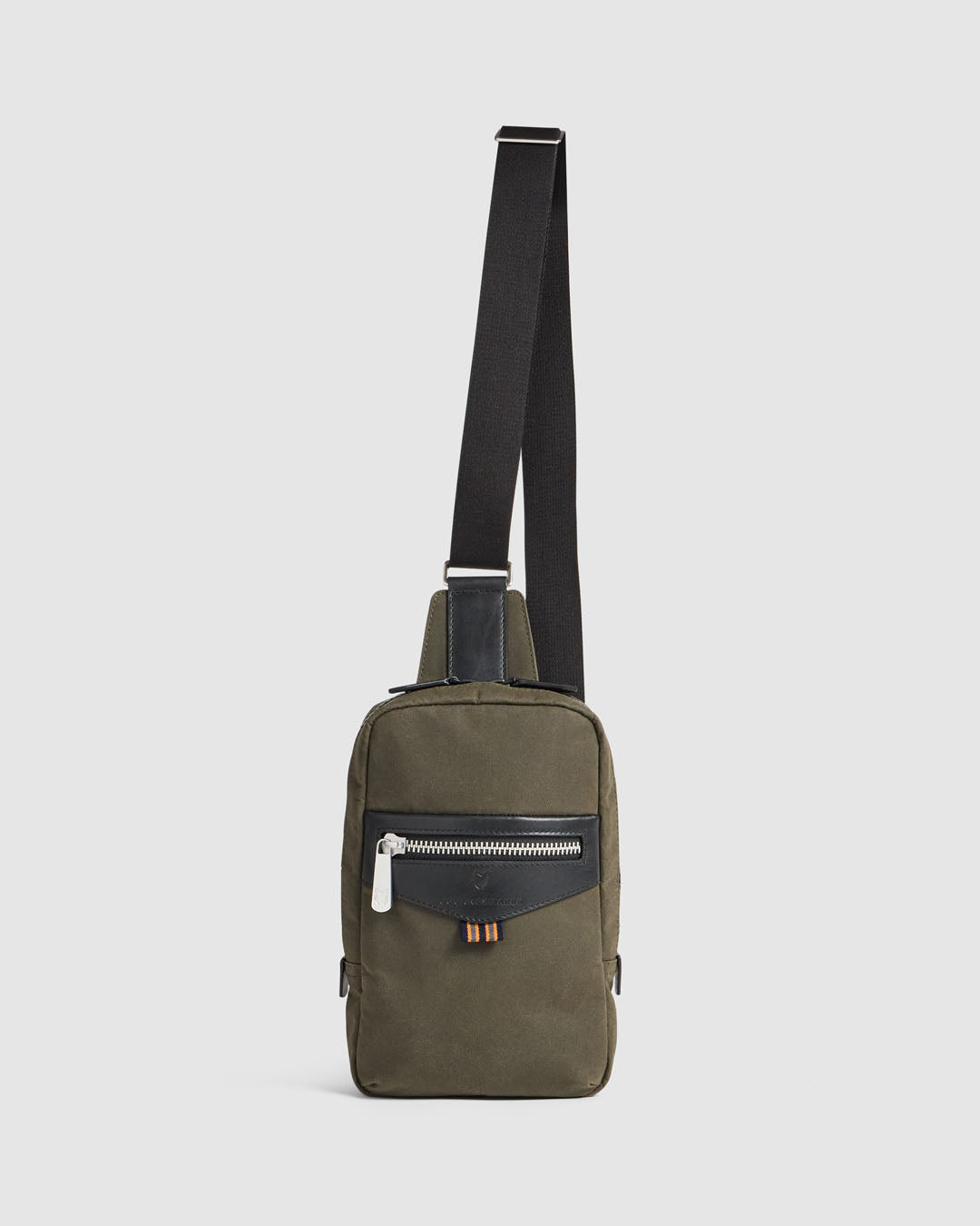 Journey Maker 9 Hour Sling Bag green cotton canvas back view
