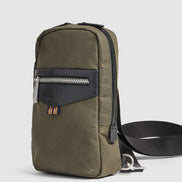 Journey Maker 9 Hour Sling Bag green cotton canvas