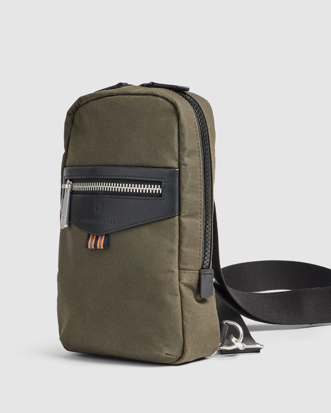 Journey Maker 9 Hour Sling Bag green cotton canvas