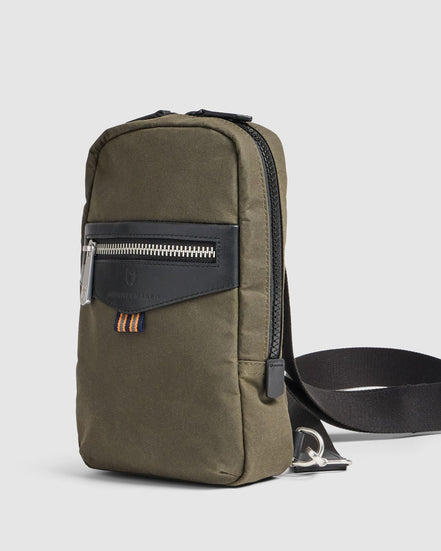 Journey Maker 9 Hour Sling Bag green cotton canvas